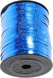 Laser Balloon Ribbon for DIY Crafts and Party Decoration, 5mm Blue