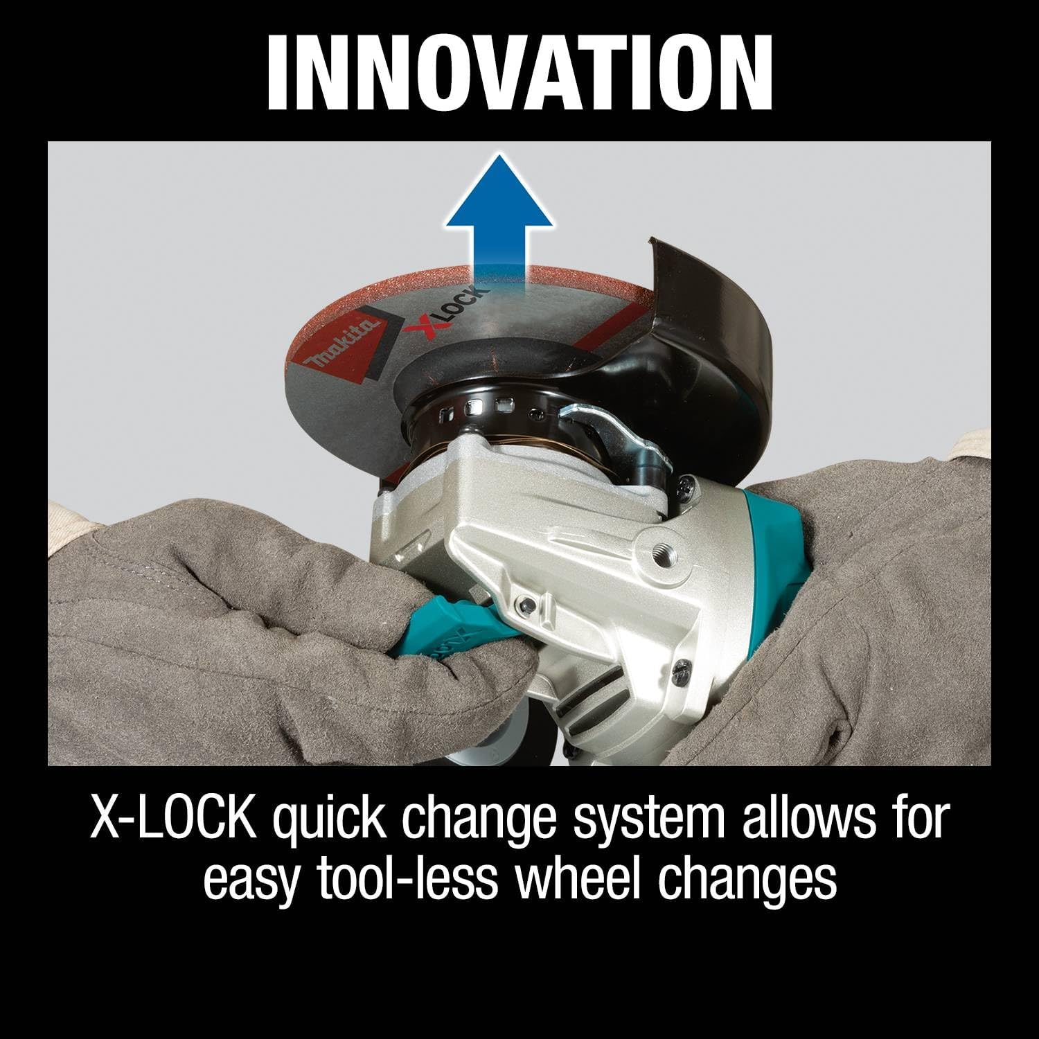 Makita XAG25Z-R 18V LXT Brushless Lithium-Ion 4-1/2 in. / 5 in. Cordless X-LOCK Angle Grinder (Tool Only) (Renewed)