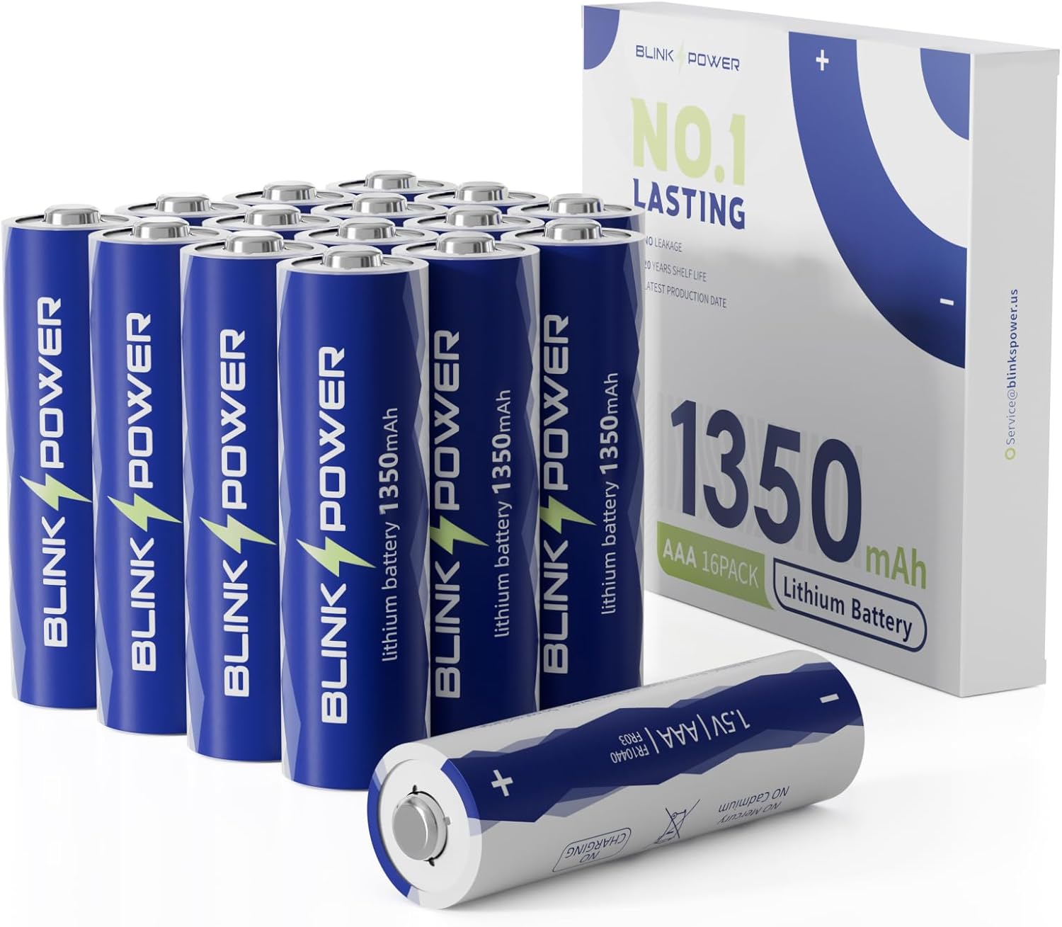 Blinkspower™ Lithium Batteries AAA 16 Pack + AA 16 Pack