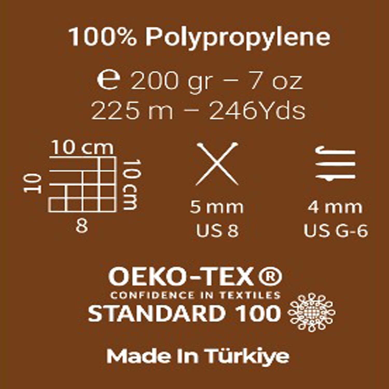 Estako 2 mm PP Polyester Macrame Cord (4 Skeins Pack) 100% Polypropylene Perfect Supplies for DIY Crafts Wall Hanging, Plant Hangers, Knitting (4 x 7 Oz) / (4 x 246 Yrds) (3055 - Yellow)