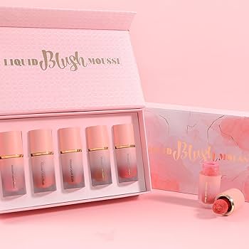 Amazon | 5 ピース/セット液体頬紅顔栄養頬紅滑らかで自然な外観