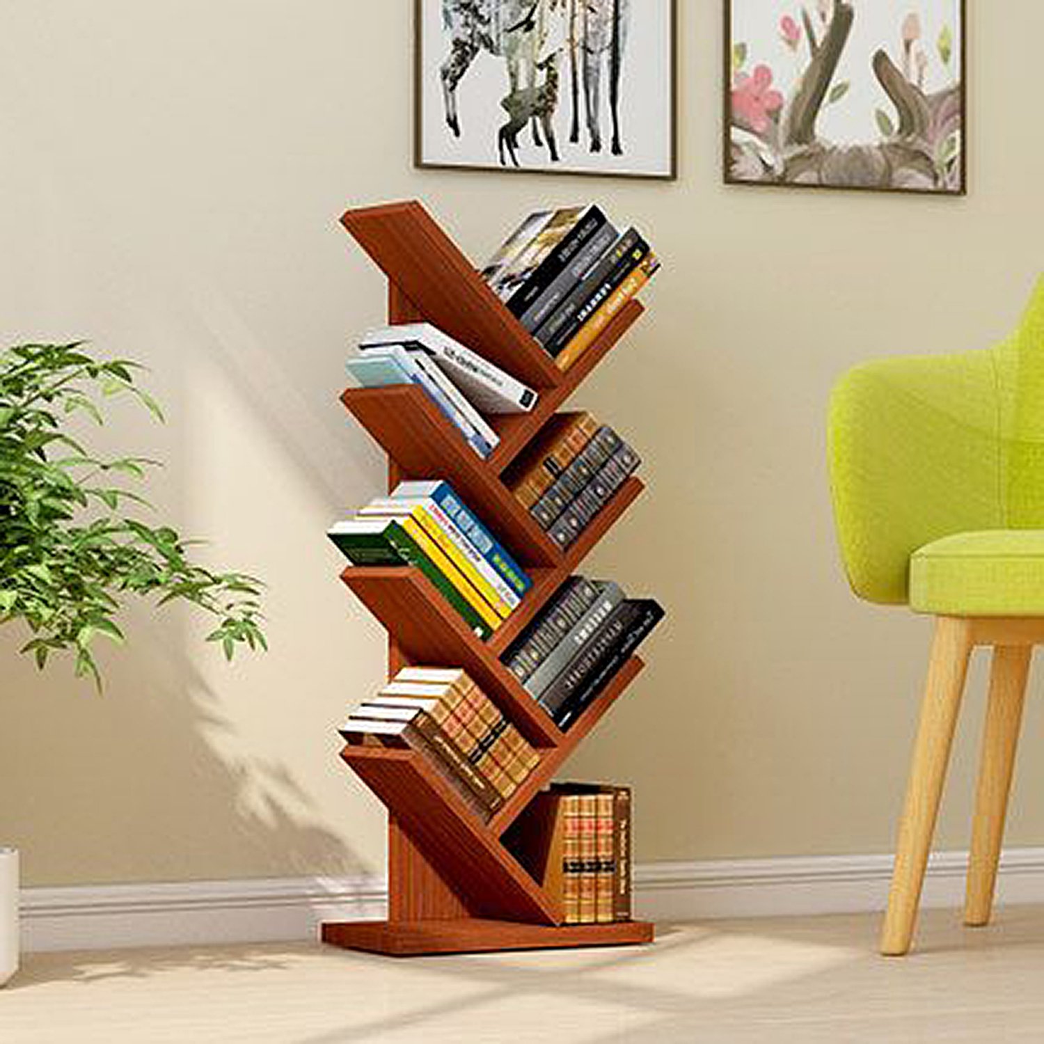 Buy Jerry & Maggie 7 Tier Shelf Display Organizer Sloped Storage Wood