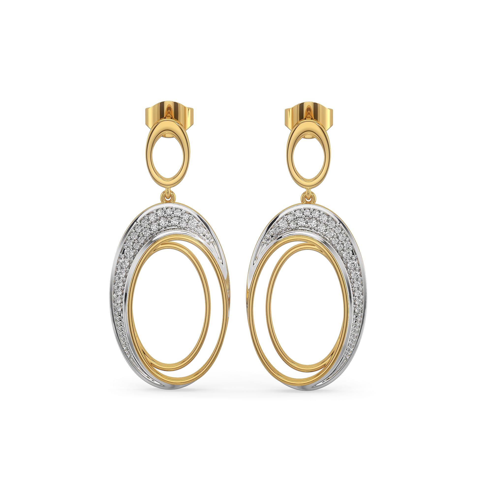 Tidal Grace Drop Earrings Hypoallergenic in 18kt Yellow Gold Vermeil on 925 Sterling Silver in Ready to Gift Jewelry Box-fine-jewelry-image-22