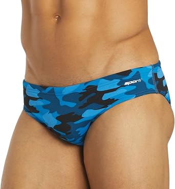 Sporti Mens Swim Briefs Water Polo Suit with Hydrolast Tech -Water Polo Swimsuits -Mens Athletic Swimwear for Lap Swimming
