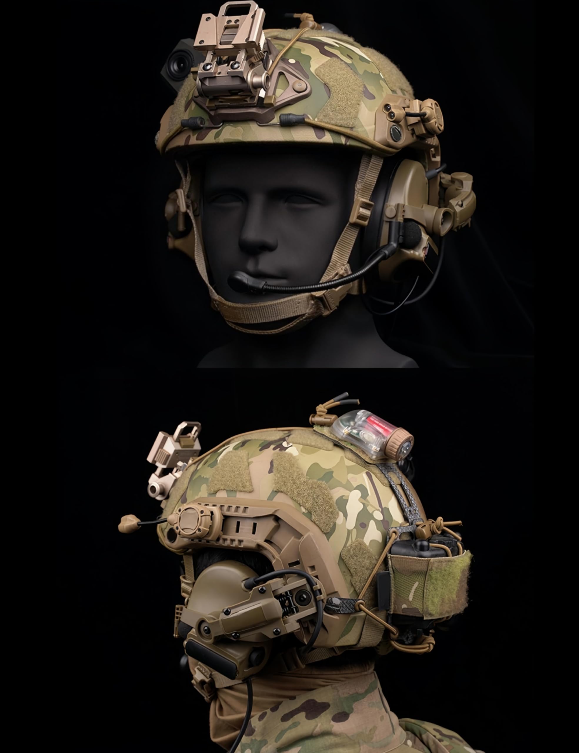 ACEXIER C5 Taktische Kopfhörer Helm (Keine Geräuschunterdrückung) Kommunikationsausrüstung Headset Outdoor Silikon Ohrenschützer