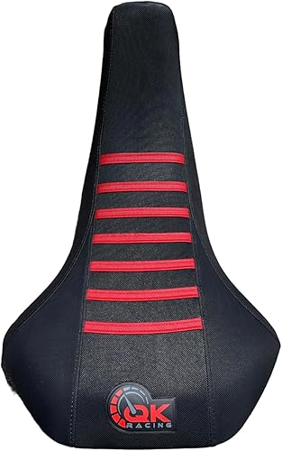 Miniatura 3 de Funda de asiento compatible con Suzuki LTZ 400 Z400 2003-2008 (parte superior rojalados negros)