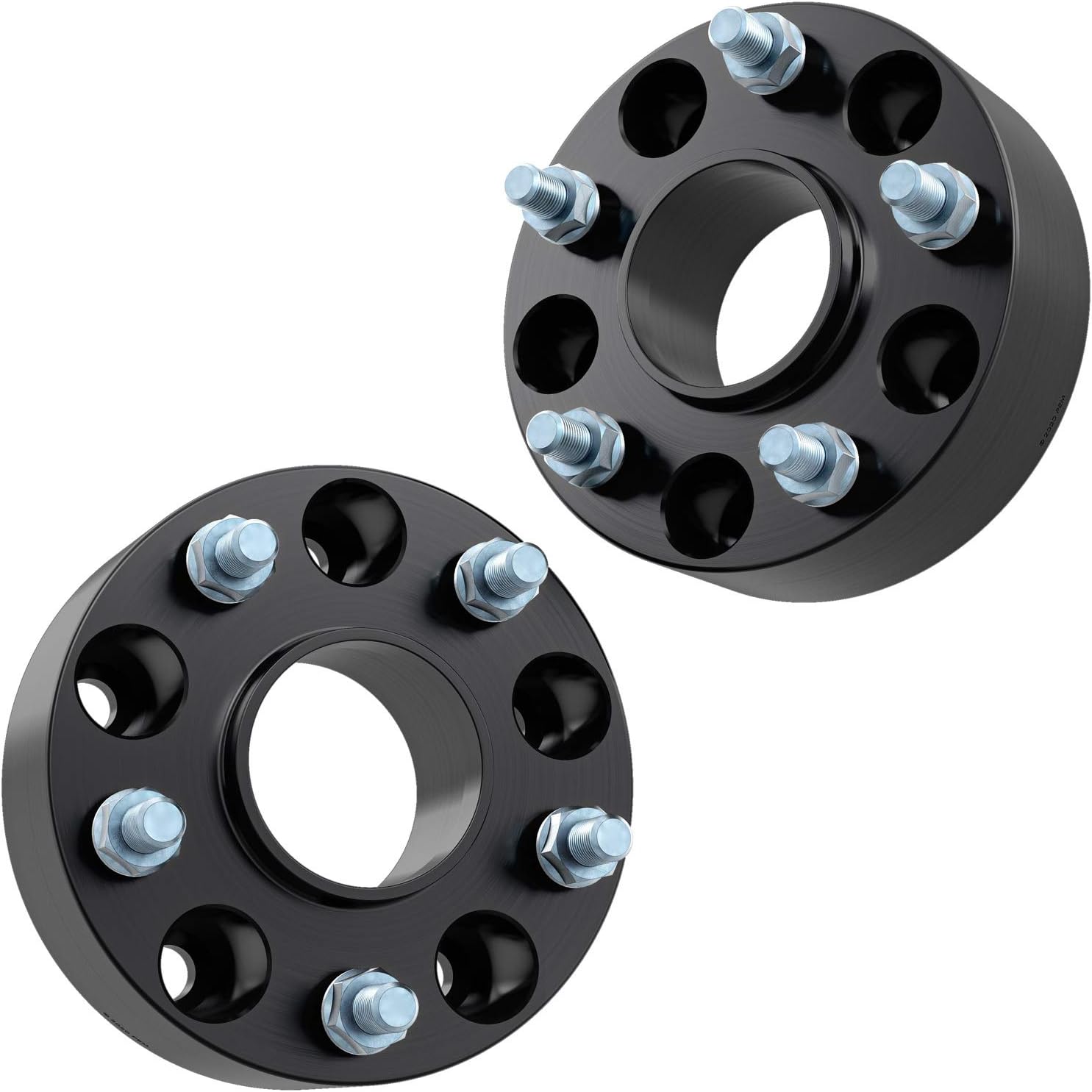 RockTrix 2pcs 2 inch Hubcentric 5x4.5 Wheel Spacers (71.5mm bore, 1/2x20 Studs) Compatible with Jeep Cherokee XJ Grand Cherokee ZJ Wrangler YJ TJ Liberty KJ KK (50mm 5x114.3) Black