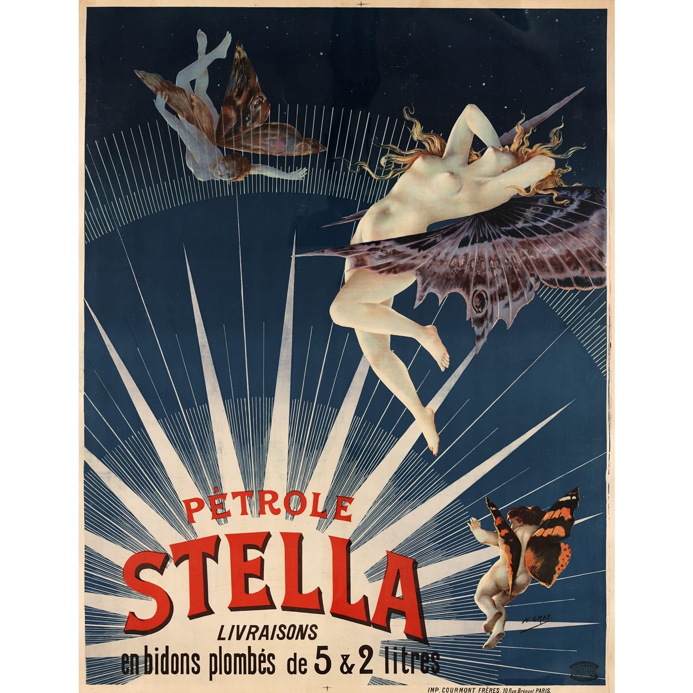 Impression giclée Petrole Stella décoration murale toile 101,6x127