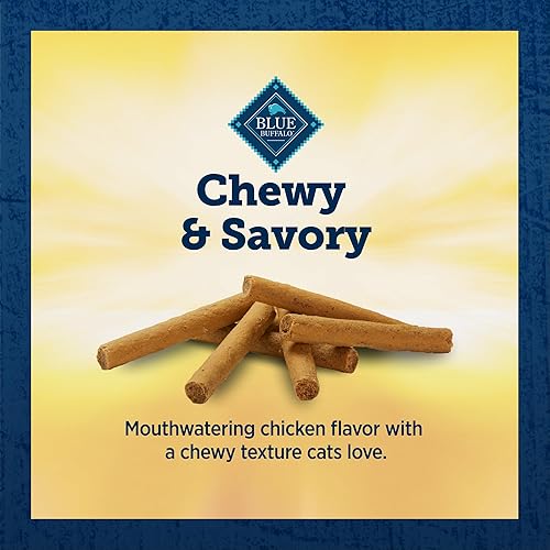 Miniatura 6 de Blue Buffalo True Chews Sticks - Golosinas naturales para gatos, bolsa de pollo de 3 onzas