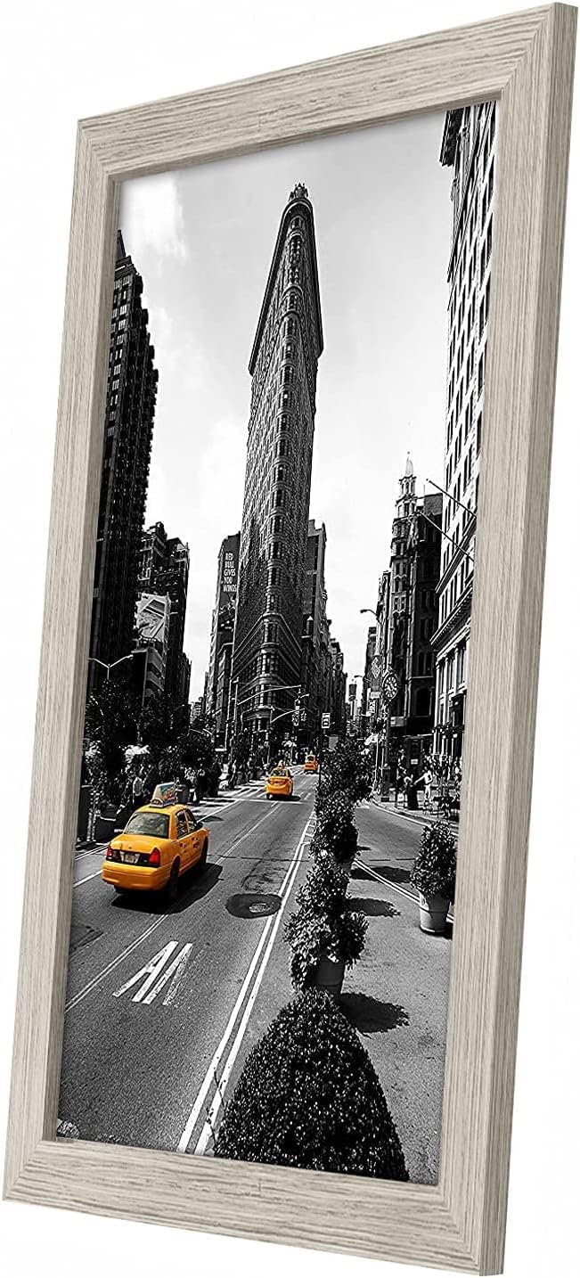 Americanflat 11x17 Picture Frame with Shatter-Resistant Glass - Gallery Style Frame with Engineered Wood - Signature Collection - Photo Frame for Wall Display - Driftwood (Pack of 2)