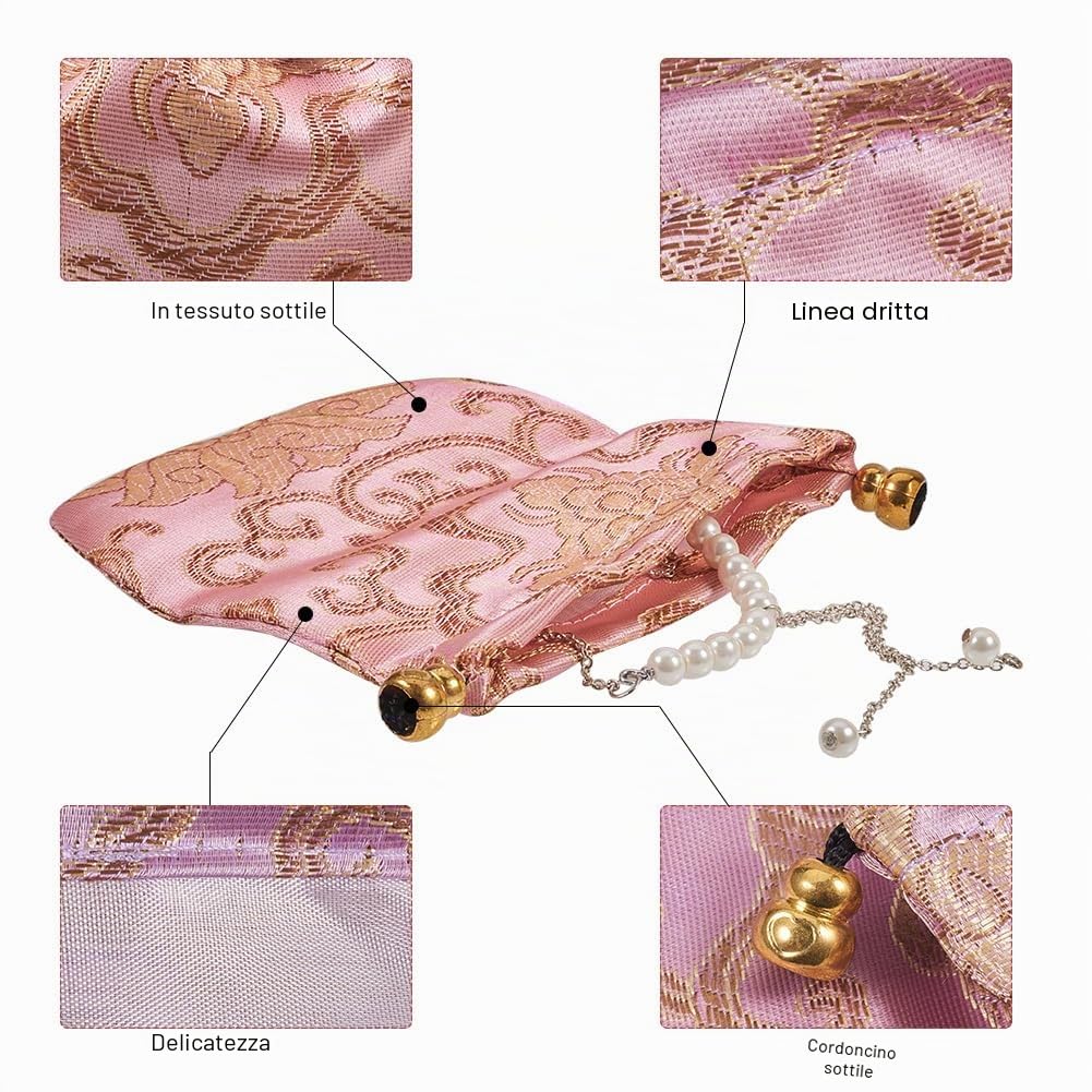 NBEADS Sacchetti 30 Pezzi in Seta, Sacchetti Regalo con Coulisse in 15 colori per Riporre Anelli per Bracciale per Collana, 10,5 x 11 cm