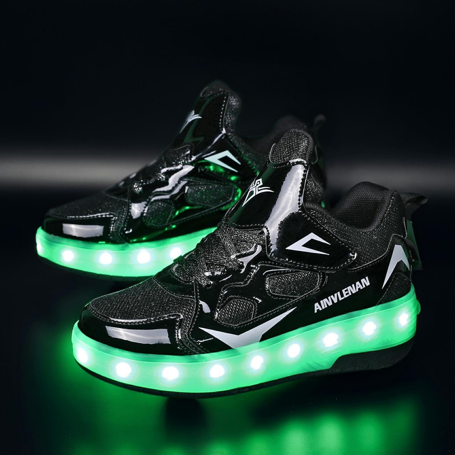 Ylllu Kids LED Roller Skate Shoes with Single Wheel Light up Roller Shoes Gift for Girls Boys Children