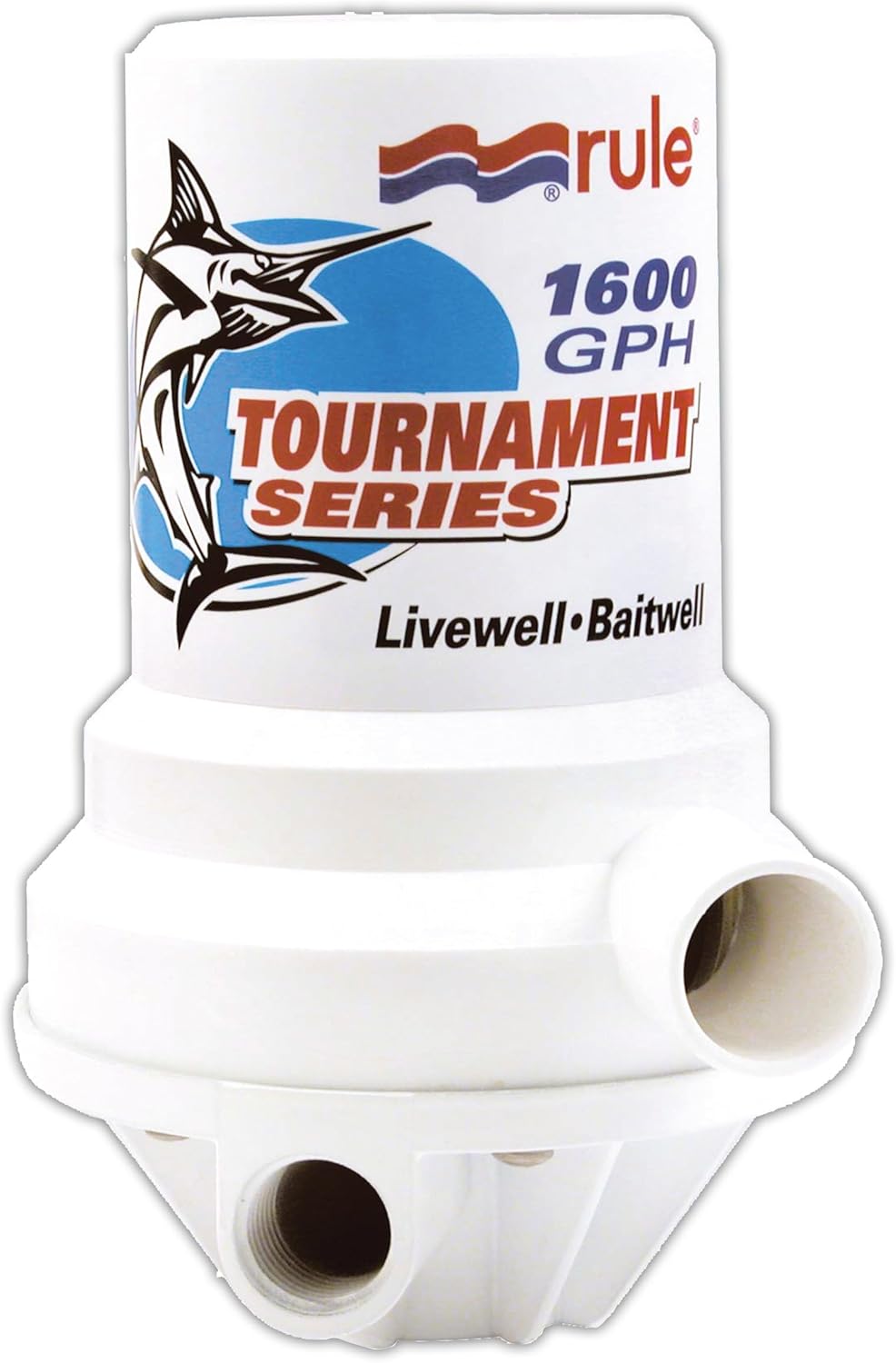 Rule Tournament Series 1600 GPH Livewell Pump Dual Port