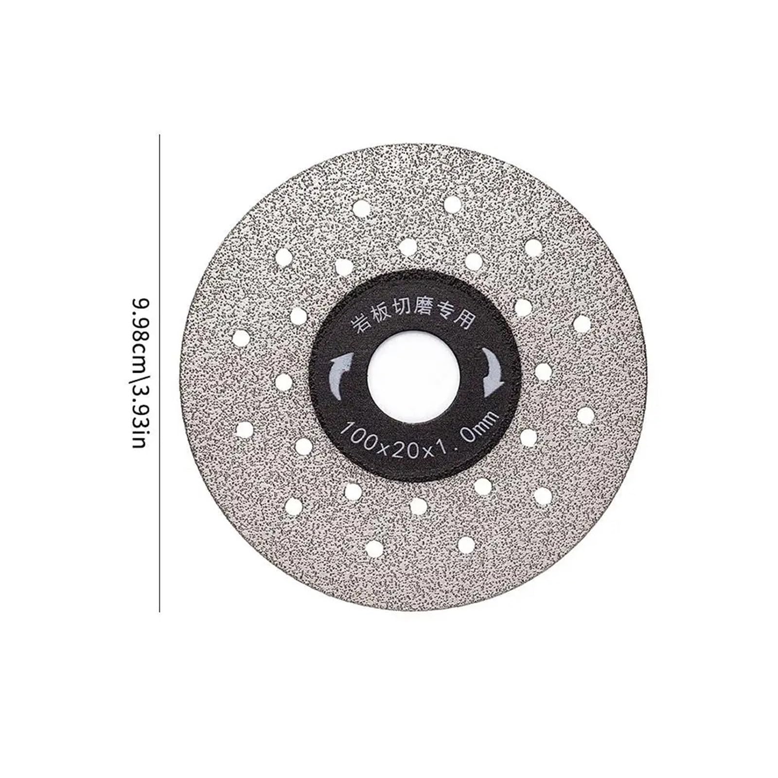 Tarcza do szlifowania płyt skalnych 4-calowe szare diamentowe ostrze do cięcia płytek 8/20 szt. Do kamiennych ceramicznych płyt skalnych(20pcs)