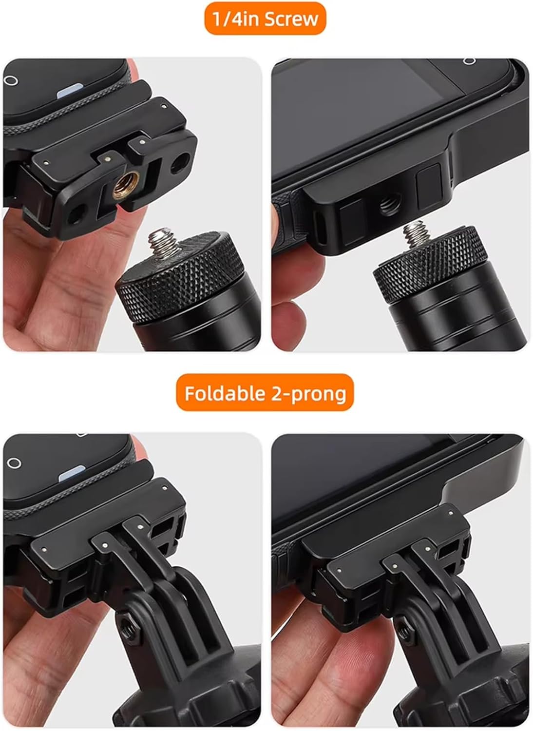 Vertical-Horizontal Mount with Magnetic Mount for Insta 360 X5 X4 Quick Release L-Shape Bracket Adapter Support Stand Camera Expansion Accessories
