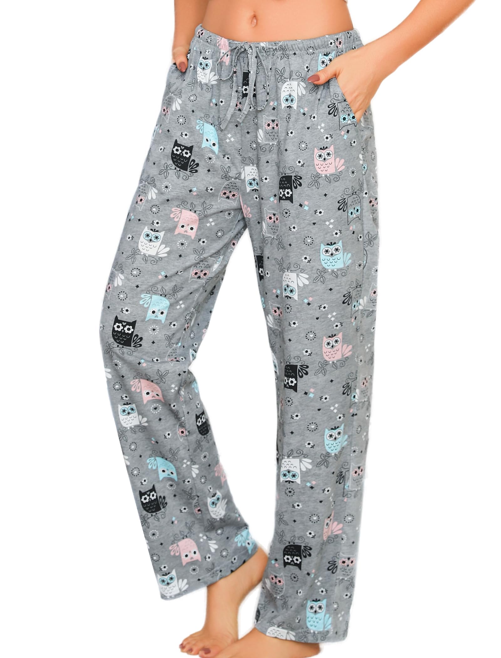 Pantalon de pyjama en flanelle de coton - Marine/carreaux - FEMME | H&M CA