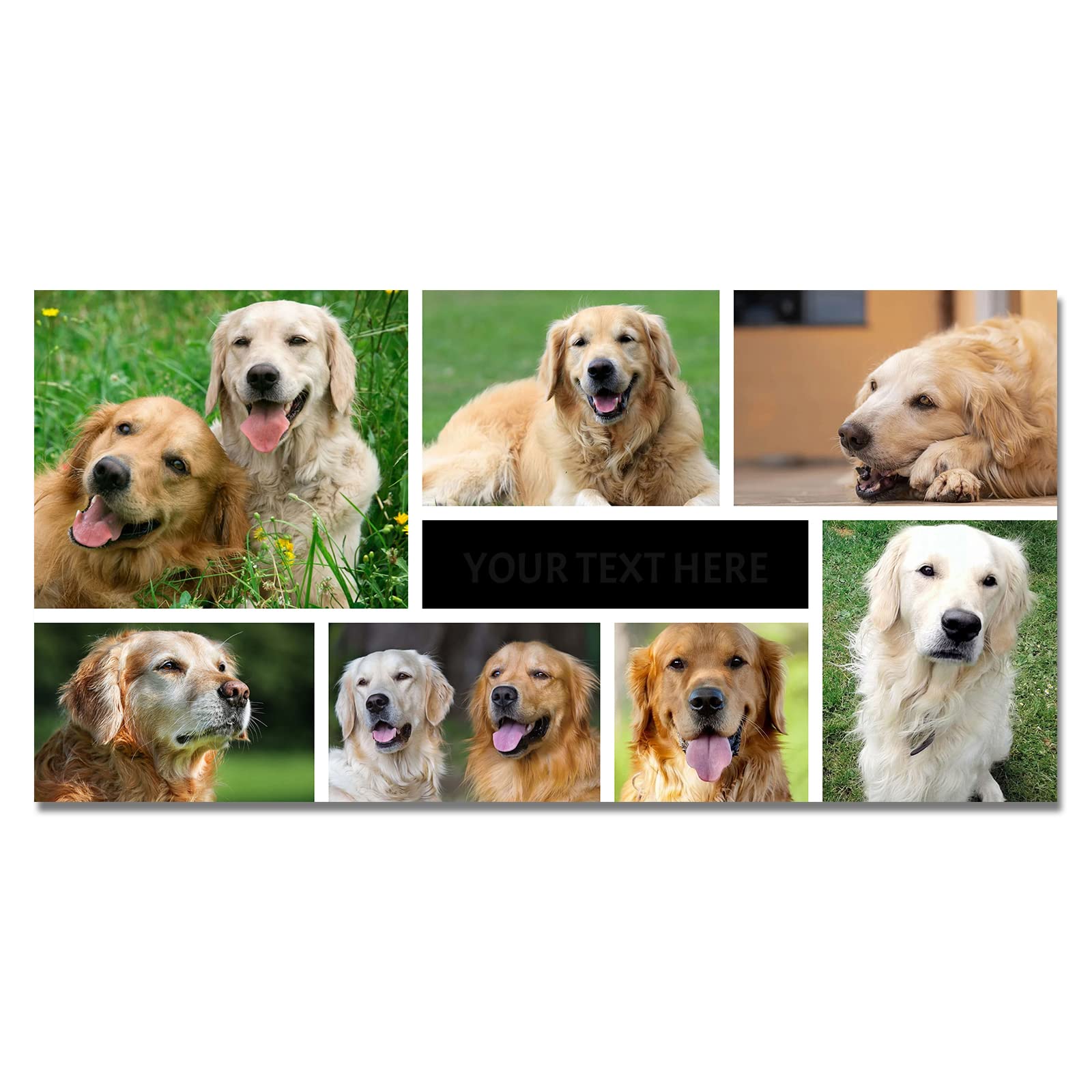 LZIMU Collage Canvas Prints with Your Photos Personalized Multi Pictures for Wall Custom Family Wedding Baby Pet Dog Photo to Canvas Customized Gifts