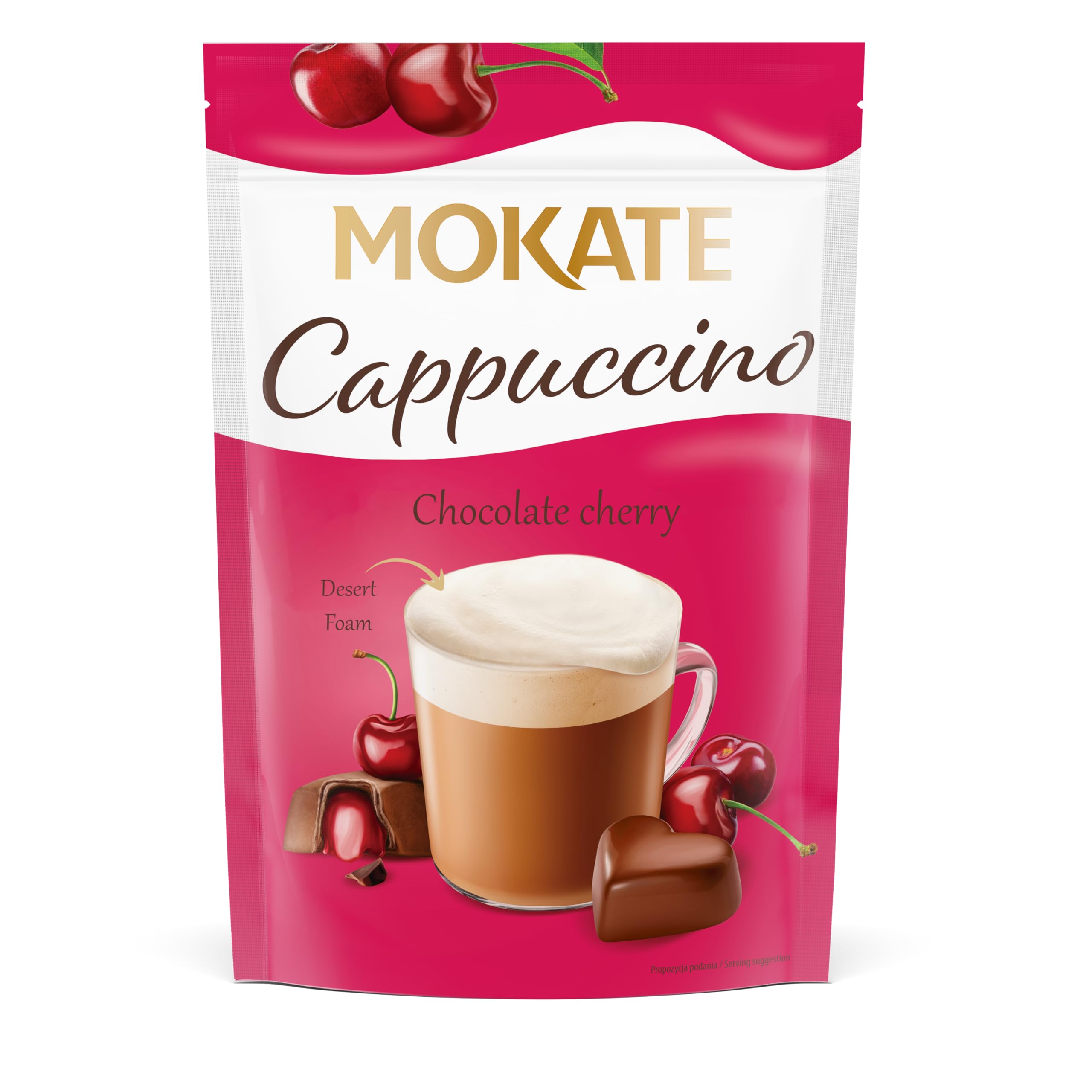 mokani☆ Mokate Cappuccino Cherry Chocolate Flavor 110 g Wisnia w