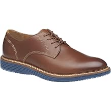 Johnston & Murphy Mens Upton Plain Toe, Tan Full Grain, 10
