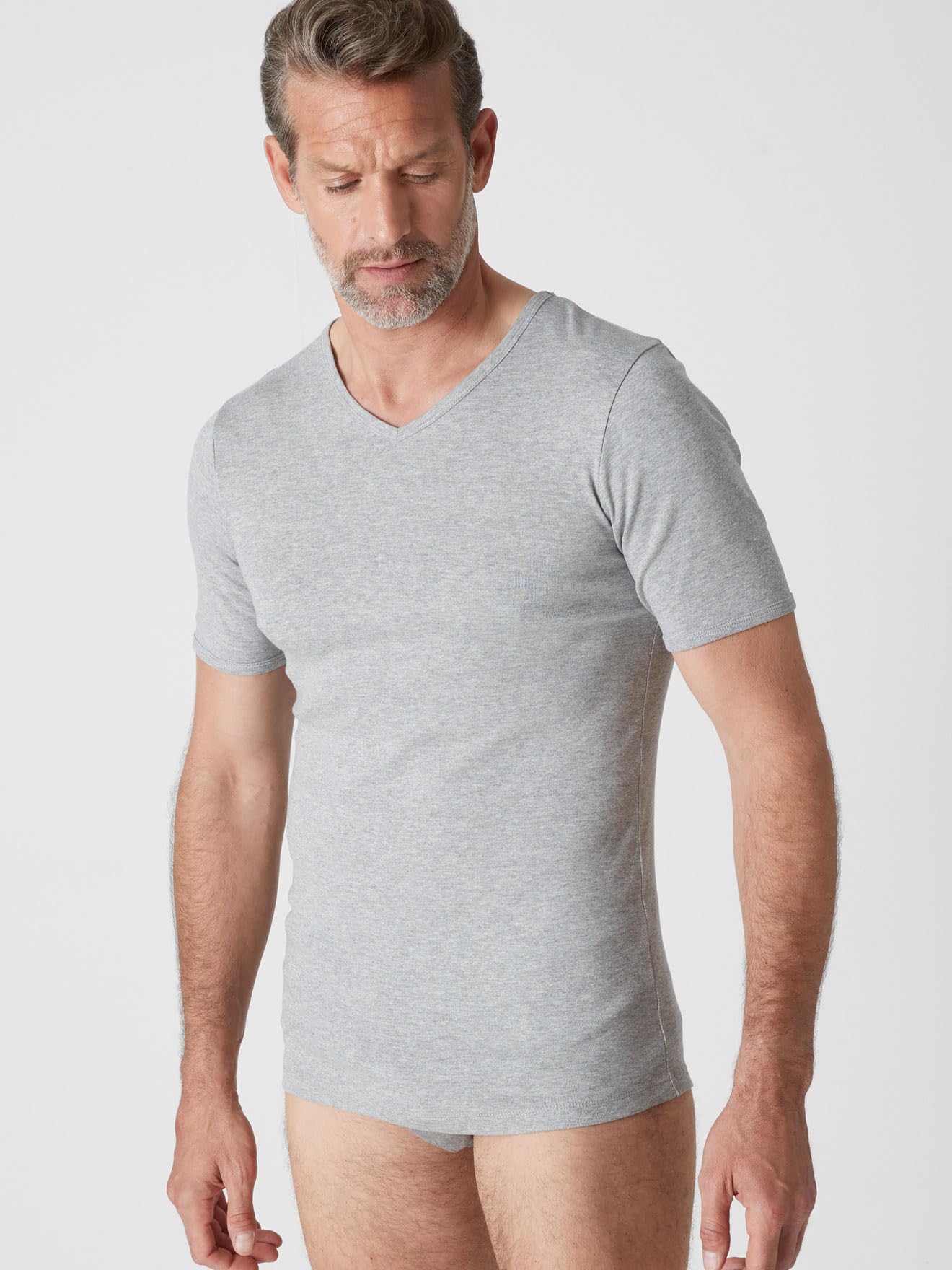DAXON - Lot de 3 Maillots de Corps col V Coton