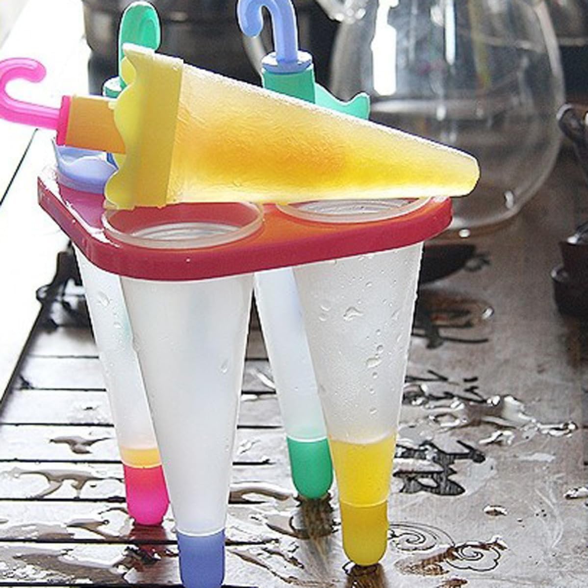 Mini Umbrella Shaped Reusable DIY Ice Pop Molds