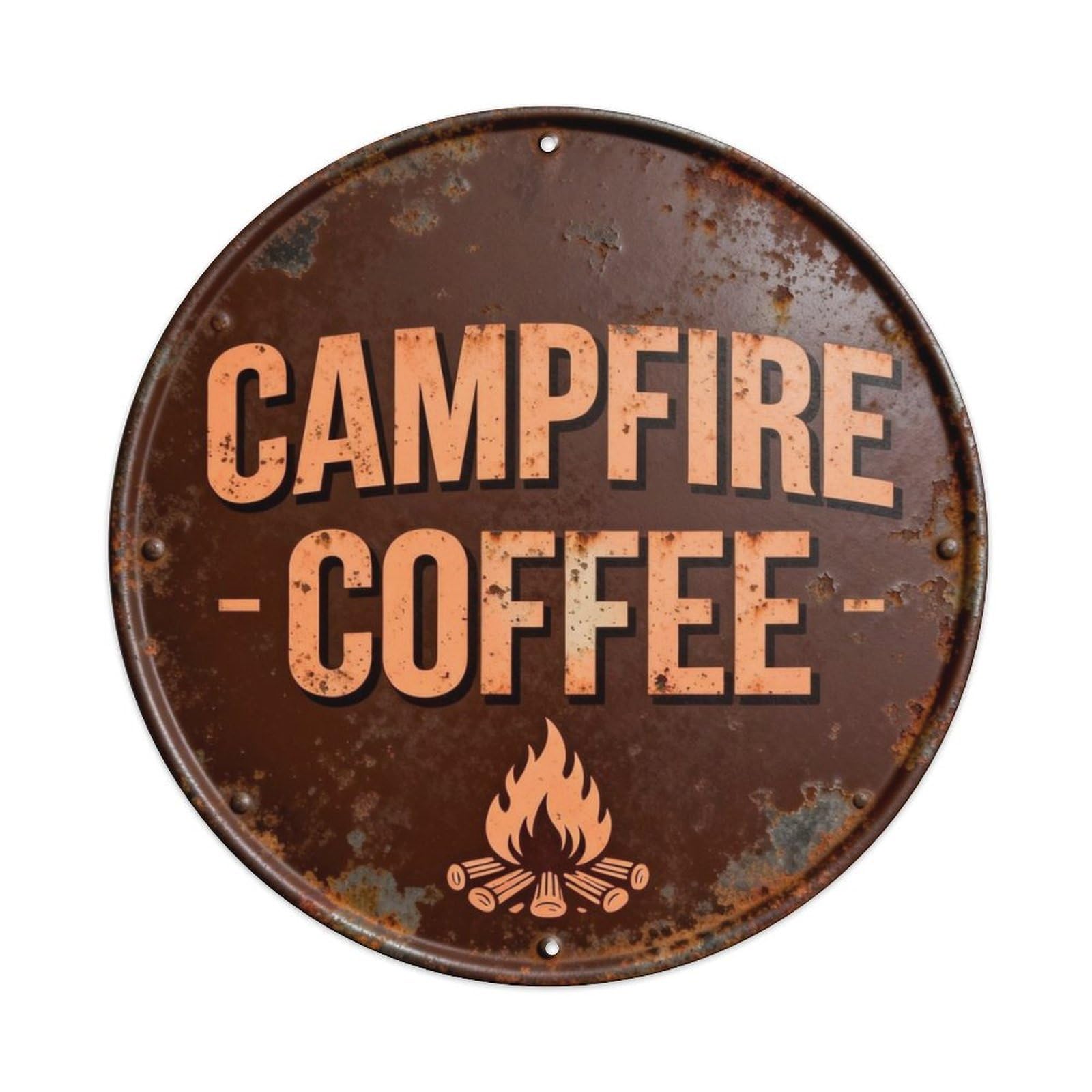 Campfire Coffee Metal Tin Sign Plaque