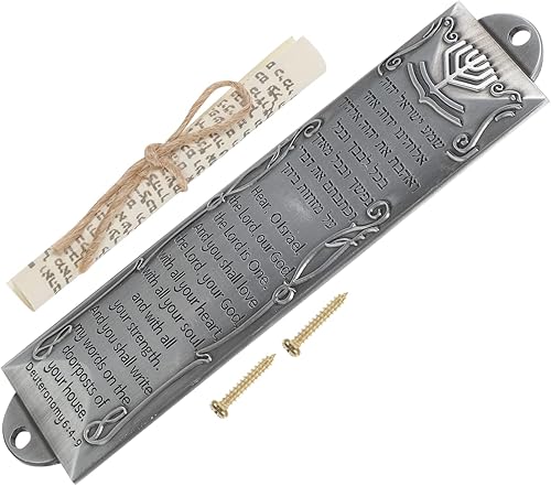 Miniatura 2 de ABOOFAN 5 piezas religioso pergamino sagrado judío puerta cosa mezuzah escritura artes y manualidades para adultos Mezuzah con pergamino para puerta