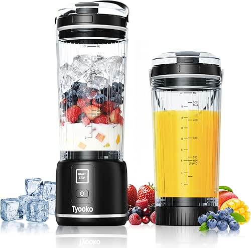 Portable Blender for Smoothies and Shakes, 18oz Rechargeable Electric Personal