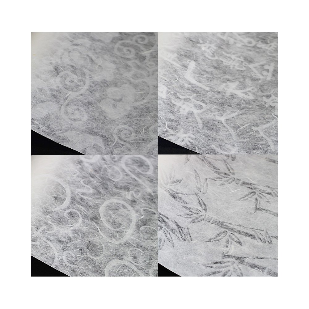 Naraon stylos coréen traditionnel papier mûrier stylos Swirl Motif conçu Blanc 65 x 2 000 cm