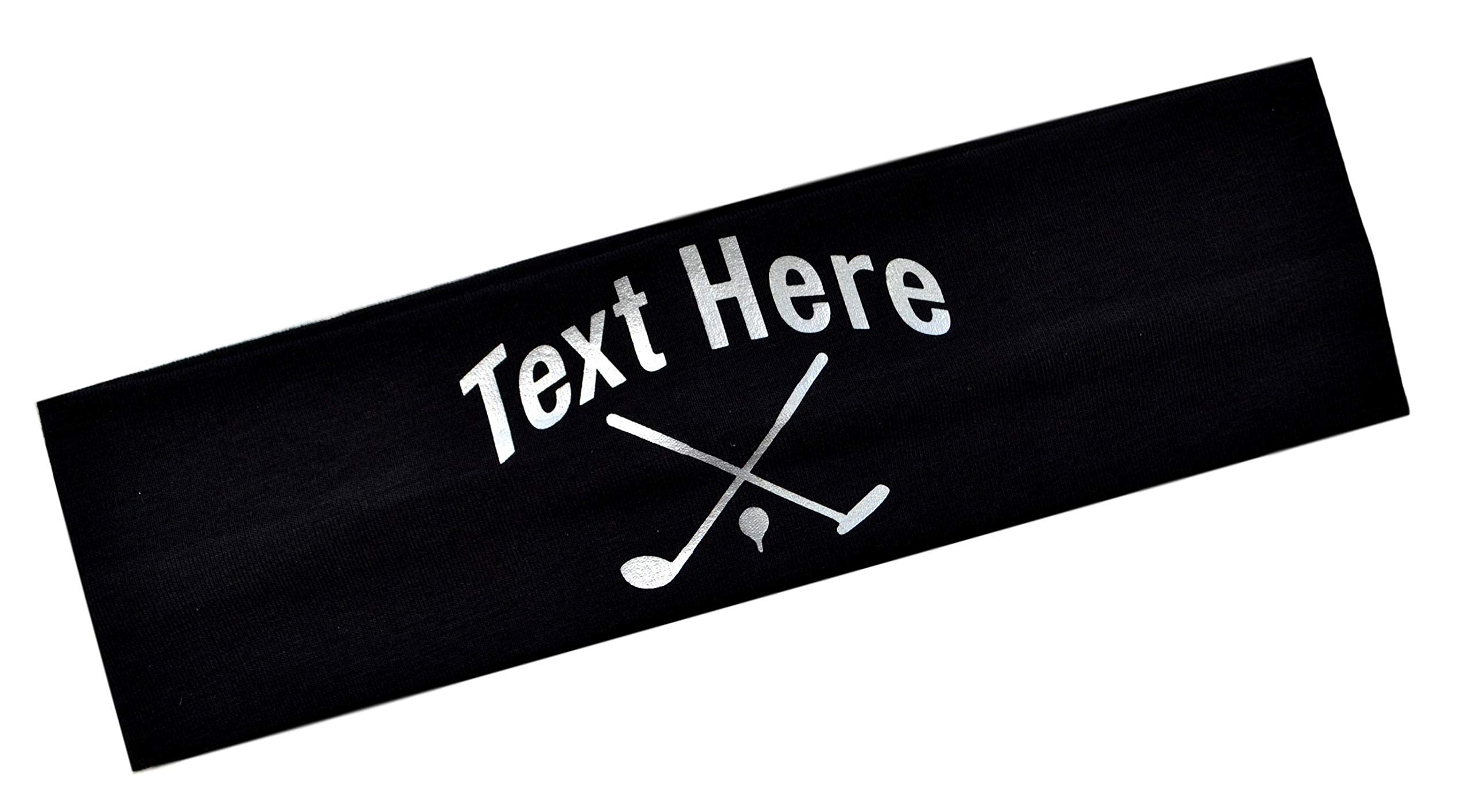 Design Your Own Personalized Golf Cotton Stretch Headband with Vinyl Text Custom Name and Colors Team US Font