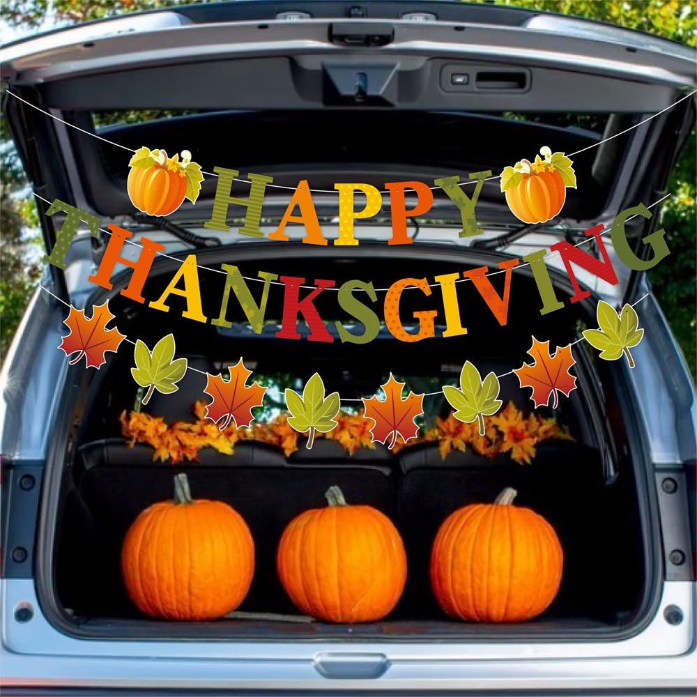 Amazon.co.jp: DIFEIUKI 感謝祭ガーランド バナー Happy Thanksgiving