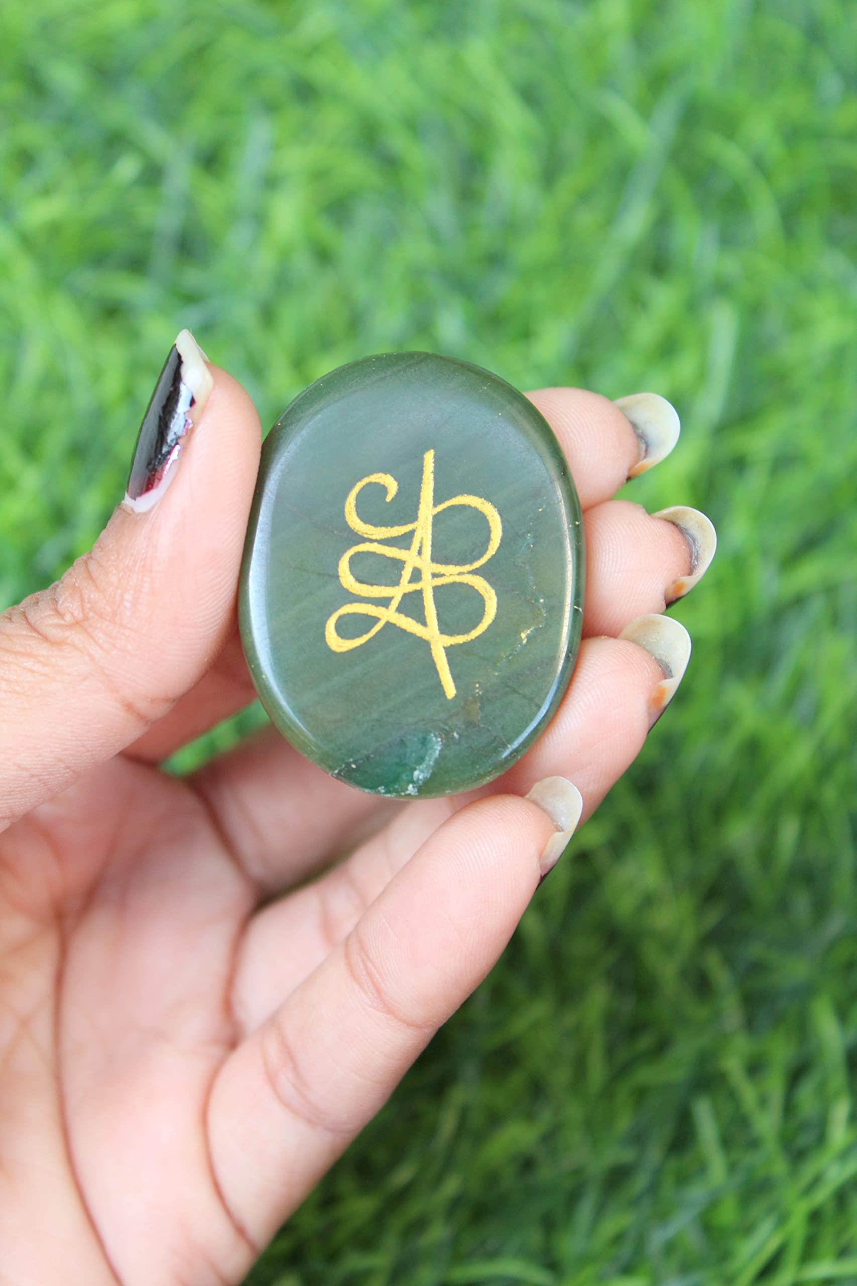 Jet Unique Collection Of Energised Green Jade Abundance Zibu Symbols |  Desertcart Seychelles, image size:1707x2560