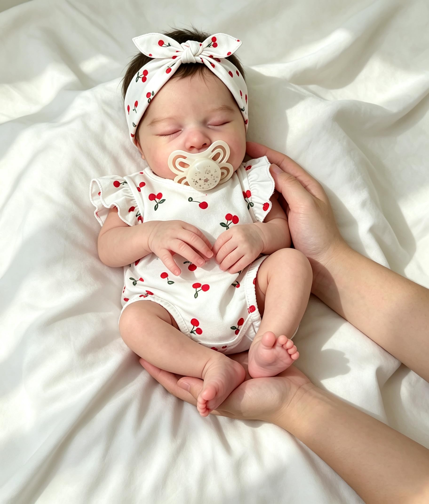 Anano Bebe Reborn Silicona NiñA, 48cm Bebe Reborn Silicona Cuerpo Completo