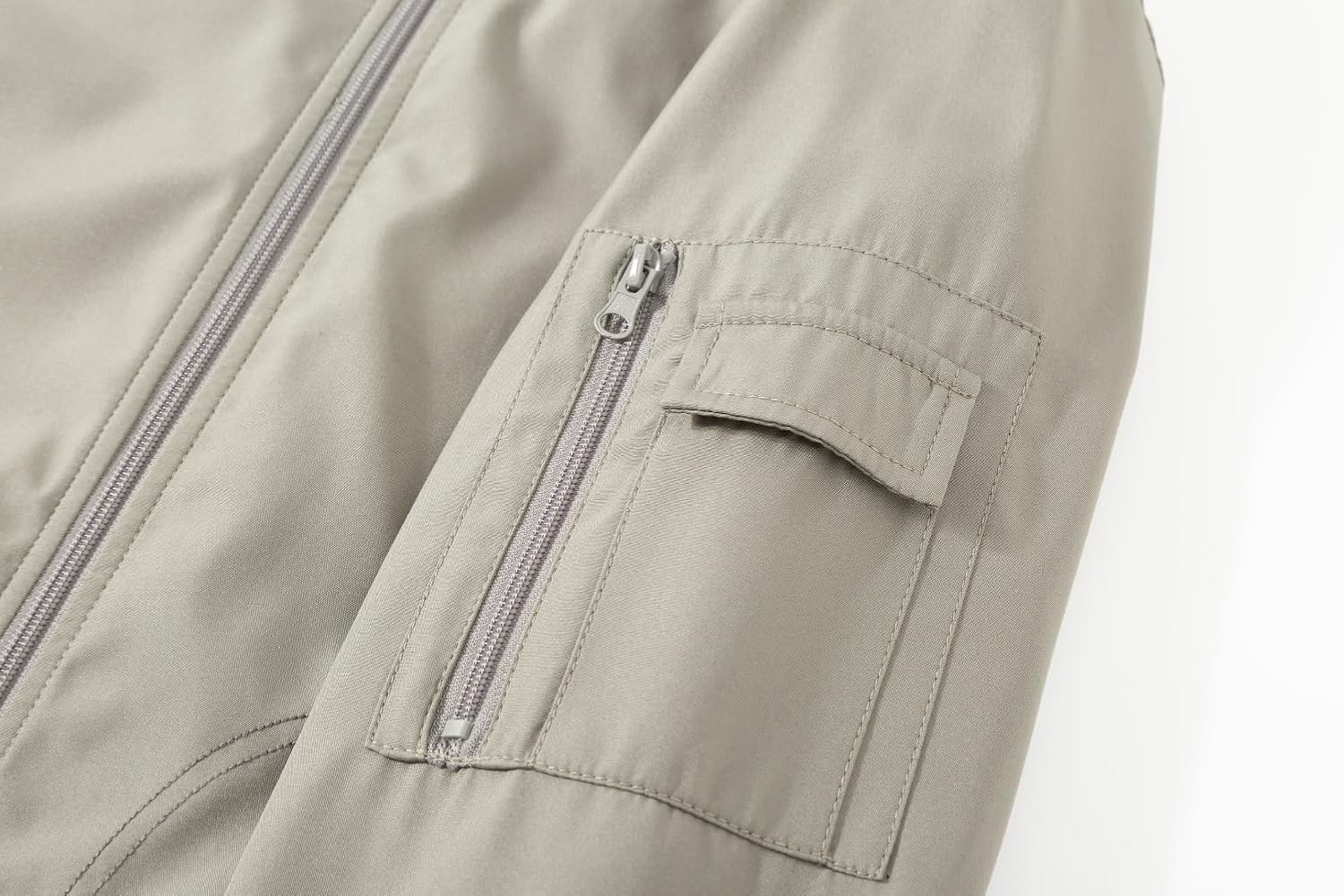 TLZC Men's Fashion Bomber Jacket Lightweight Track Windbreaker Jackets Outdoor Golf Windproof Coat - Image 4