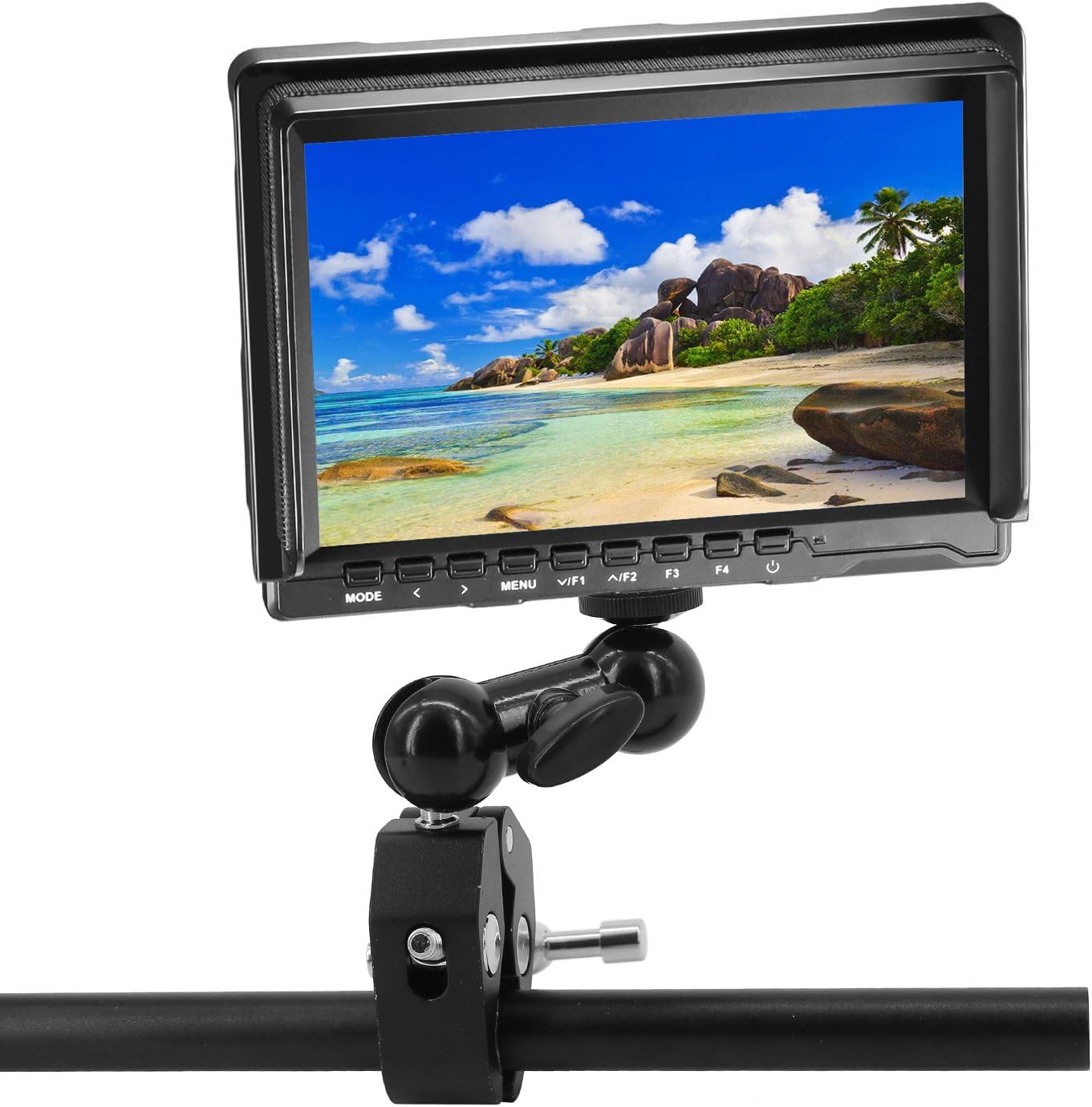 2Pack Camera Clamp Mount Monitor Mount Bracket Double Ballhead Ball Arm with Super Clamp Compatible with Ronin M Ronin MX Freefly MOVI : Electronics