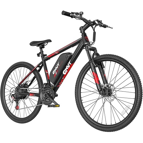 QNUT Electric Bike for Adults & Teens - 350W 26" Victor Ebike - 21-Speed, 20Mph Up to 40Miles with Dual Disc Brakes, Adjustable Handlebars, Commuter E-MTB for Men Women | UL 2849 Certified