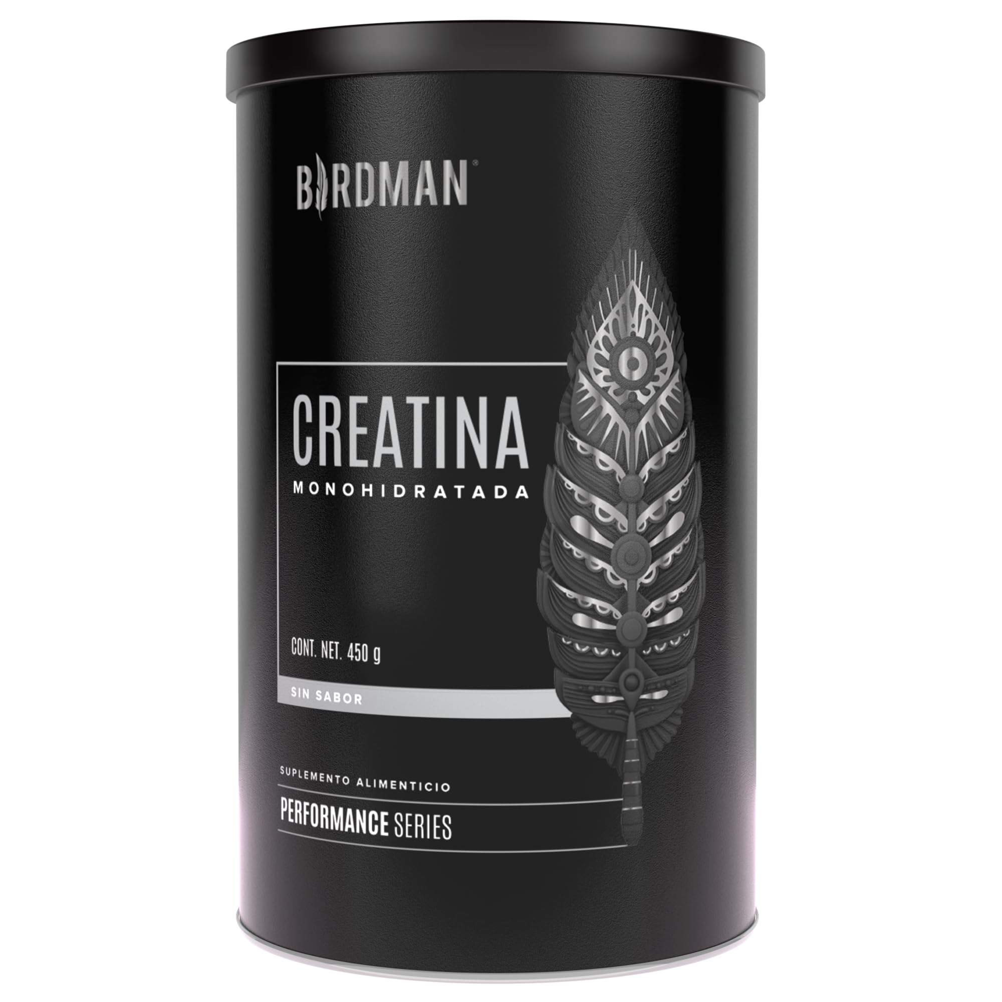 Birdman Creatina Monohidratada de Alta Pureza En Polvo Sin Sabor, Preworkout, Alto Rendimiento | 90 Servicios | 450g.