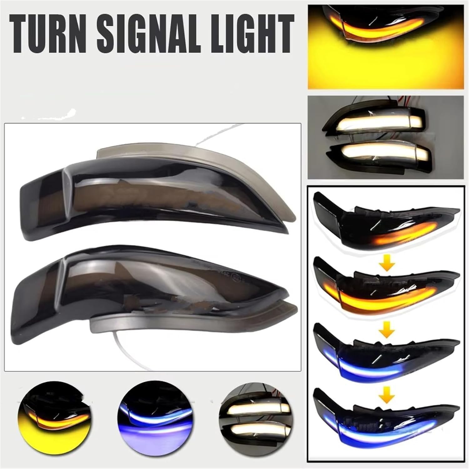 Turn Signal Light for Toyota for Aqua for Corolla for Axio Rearview Mirror Indicator Lamp Led Dynamic Turn Signal Light Wing Mirror Turn Signal Light