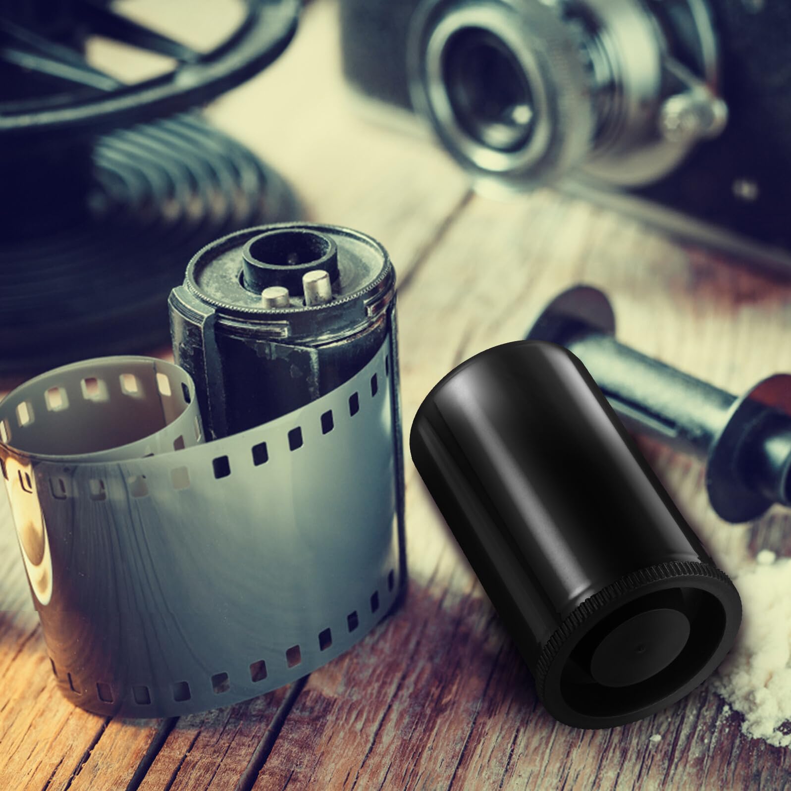 Amazon | Frcolor 20個 ネガフィルム フィルムキャニスター ブラック