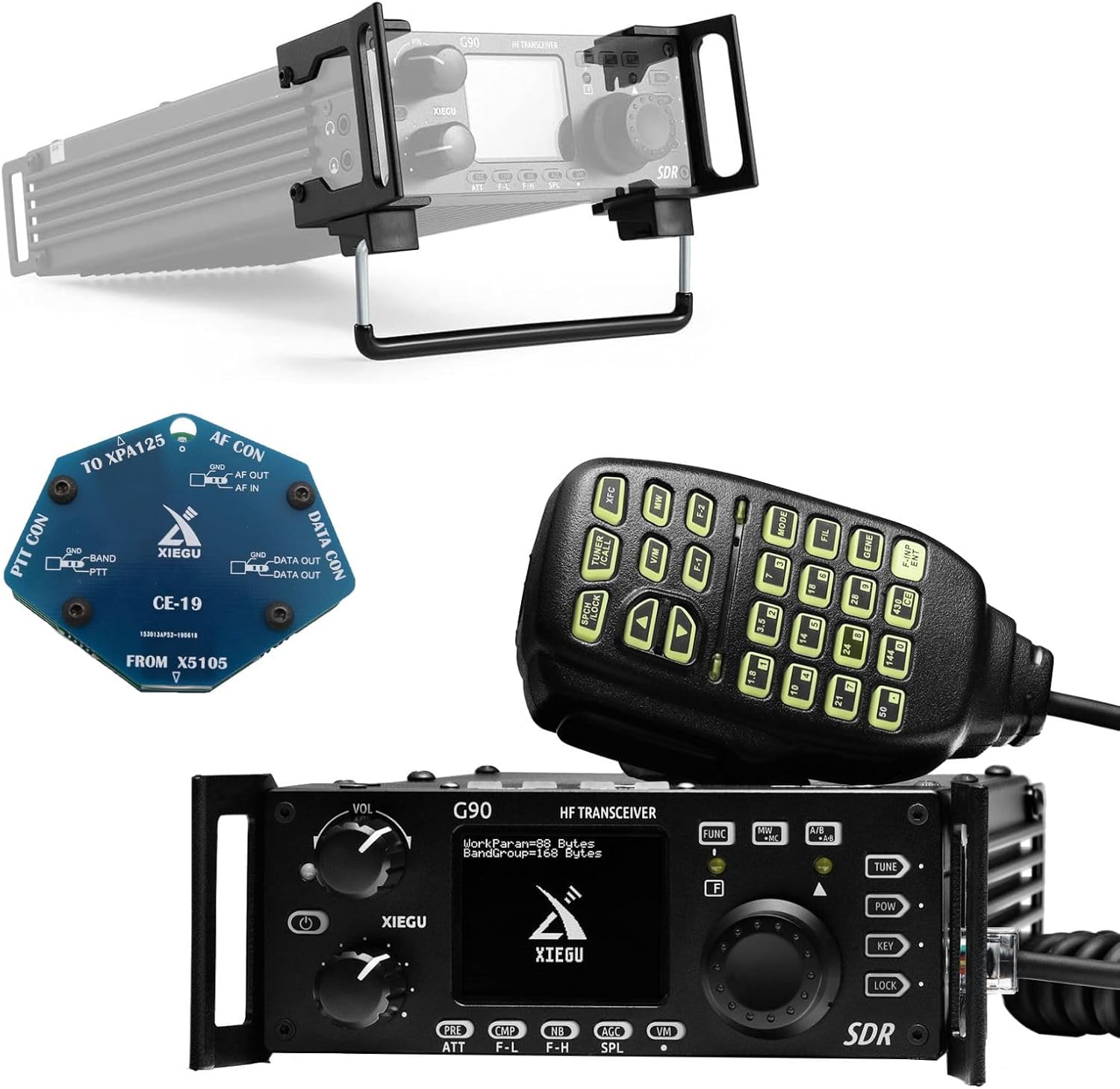 [with G90H2 Holder & CE19 Expansion] Xiegu G90 HF Radio