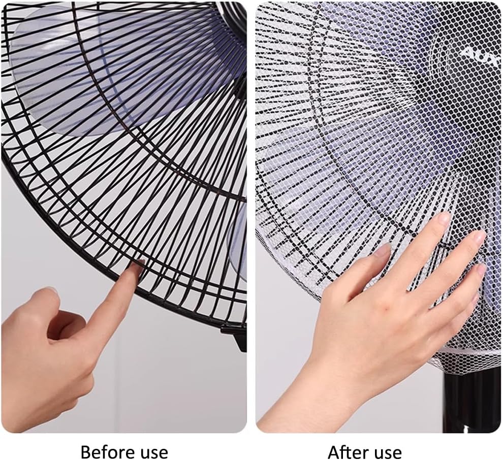3 Pack Pedestal Fan Safety Protection Cover 16'' Oscillating Stand Fan Guard Dust Cover Safety Finger Protection Mesh Screen Cover for Kids Oscillating Fan Floor Fan Industrial Drum Fan