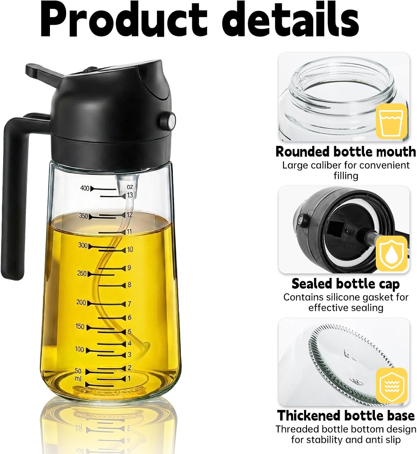 Oil Sprayer Compatible with Blackstone, Oil Sprayer for Cooking, 16oz/470ml image 2