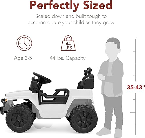 Miniatura 2 de Productos de la mejor elección Camión mini de paseo para niños de 6 V, coche eléctrico de juguete con control remoto para padres, suspensión de 4