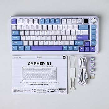 Epomaker Cypher 81 メカニカルキーボード Amazon.com: EPOMAKER Cypher81 75% Gasket Mechanical Gaming