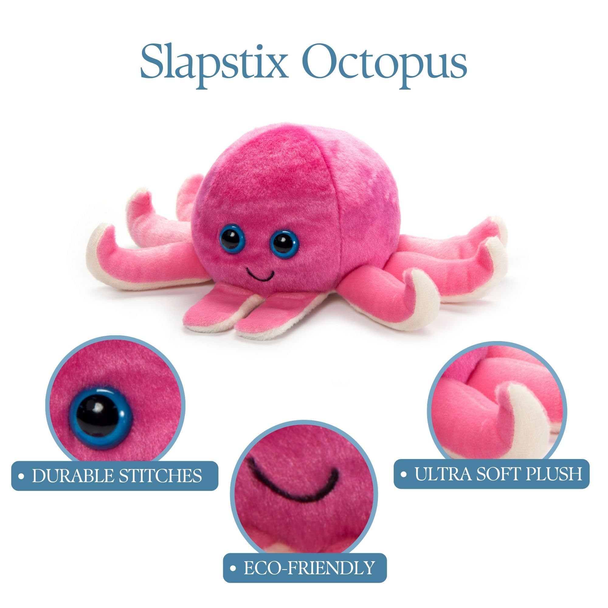 Amazon.co.jp: ふれあい動物園 ピンクタコぬいぐるみ スラップ