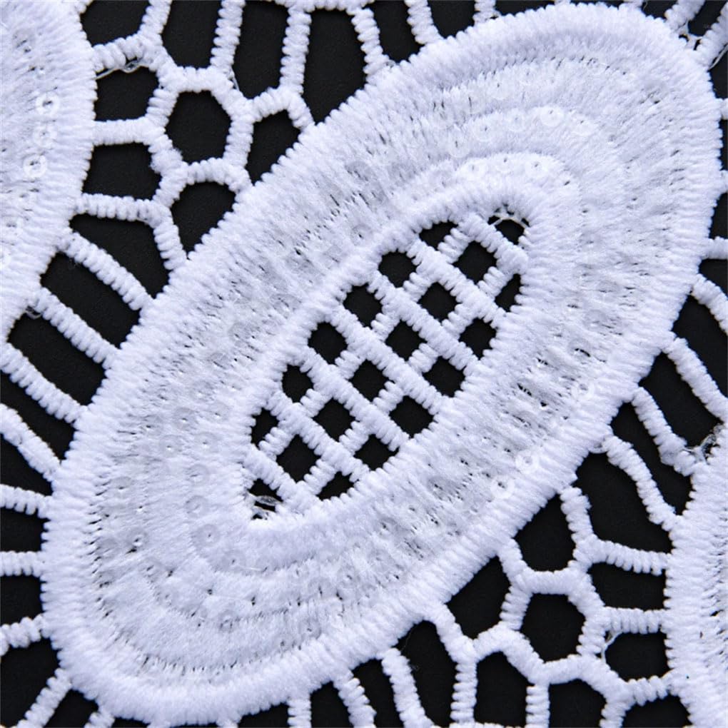 Tessuto Di Pizzo Guipure Bianco Con Materiale Di Pizzo Paillettes Sposa Per Abito Da Sposa Nigeriano