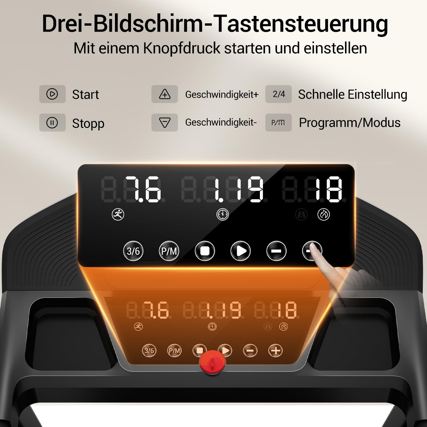 UMAY Laufband für Zuhause Klappbar mit Steigung 15% | Laufbänder 12KM/H, Treadmill for Home mit 3,0-PS-Motor und LED-Anzeige, 136KG