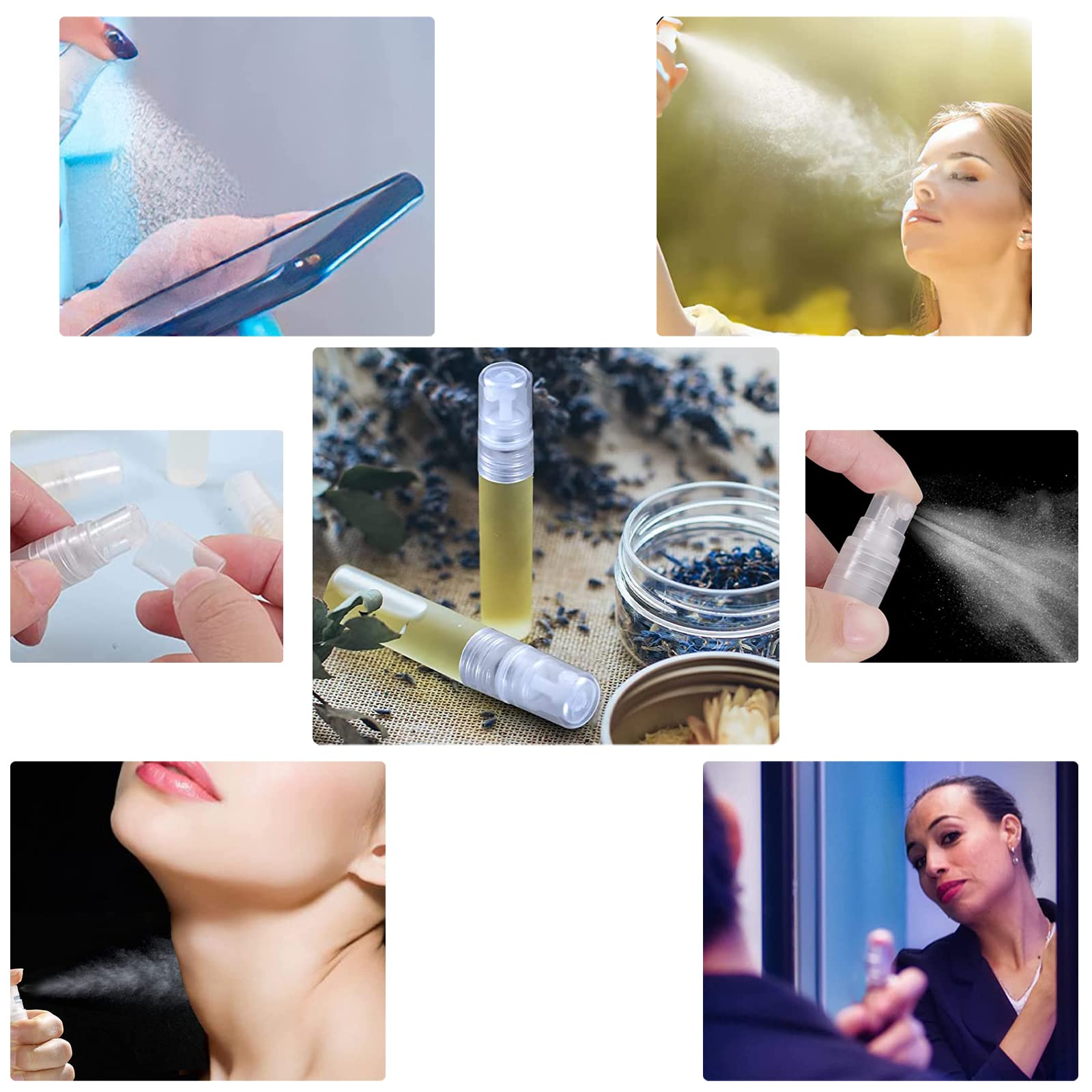 10 ml butelka podróżna z rozpylaczem do wielokrotnego napełniania matowa smukła kieszeń na rozpylacz do ciała mini drobna mgiełka butelka rozpylacza pusta pompa płynu butelka z rozpylaczem do