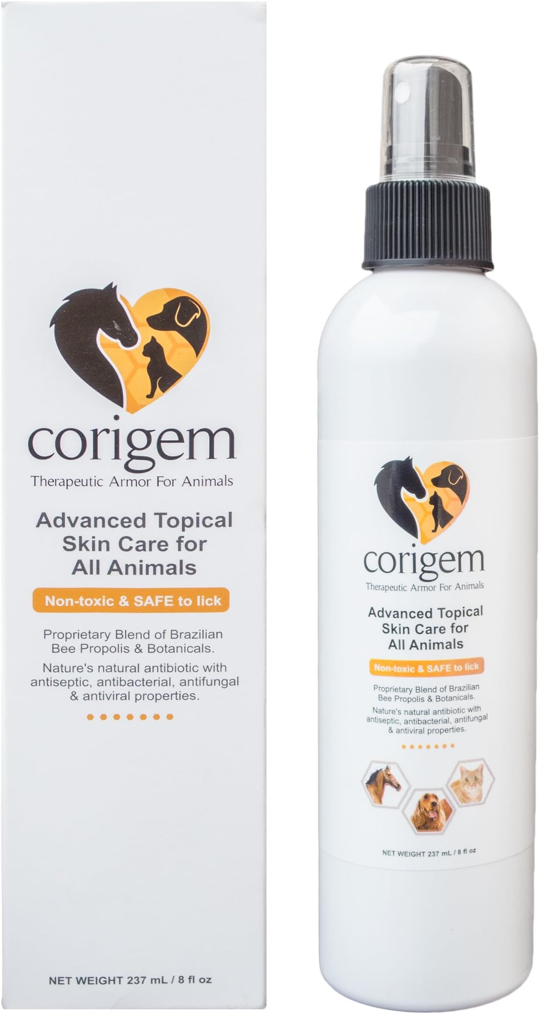 Pets 8 oz Corigem Serum Spray | Pet Wound Itch, and Infection Skin Care | Antiseptic