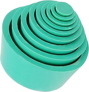 9 Packs Filter Adapter Cones, Premium & Durable Tapered Collar Rubber Stopper Buchner Funnel Flask Cones Adapter Set, Wear-Resisting Smooth Surface Green